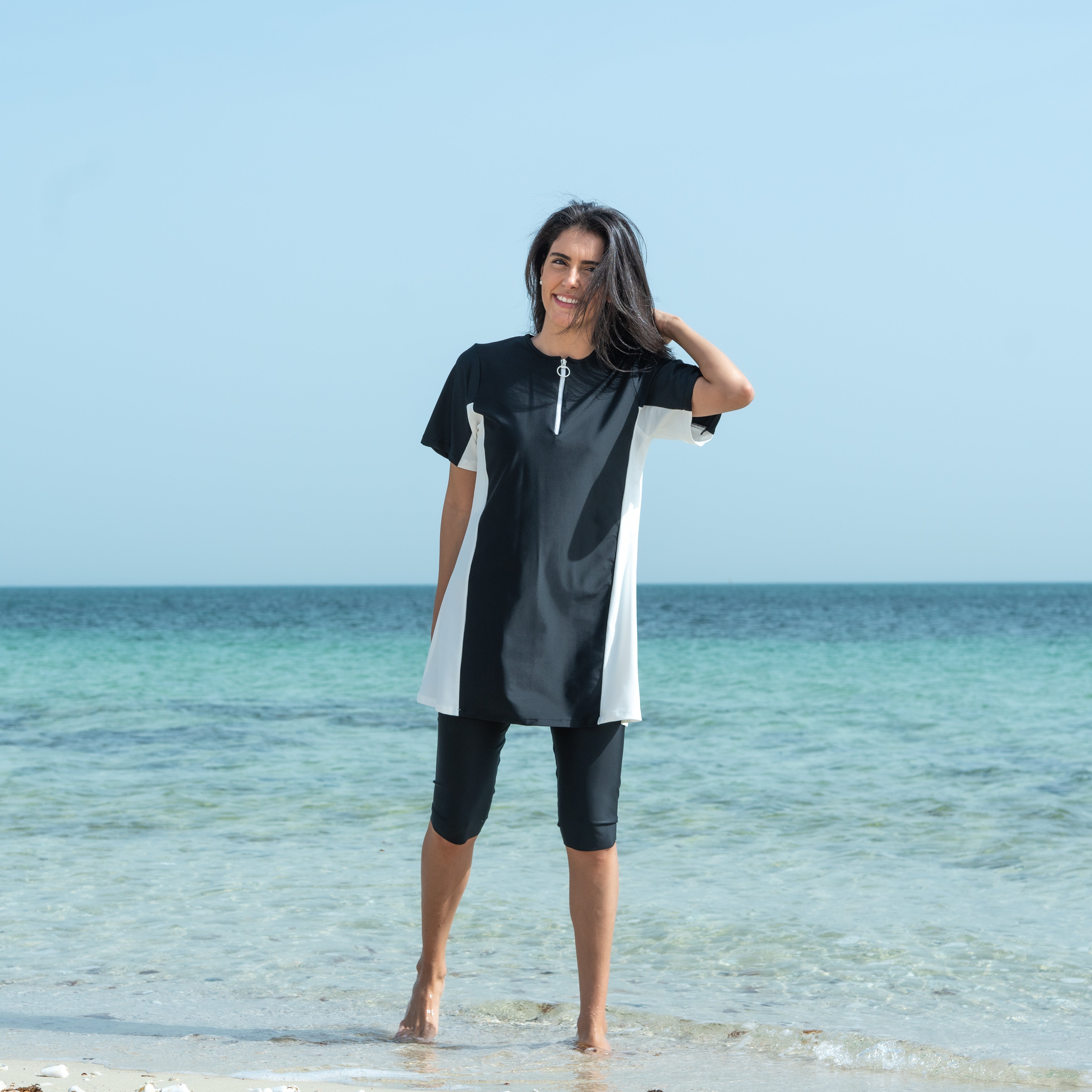 Black Crop Swim Set XXL - Main Image